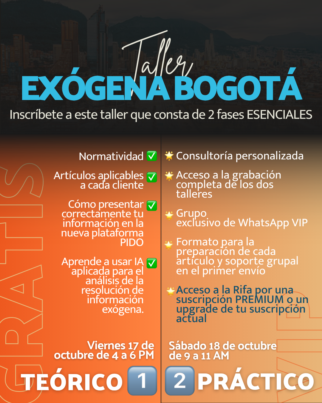 Taller VIP Exógena Bogotá 2025